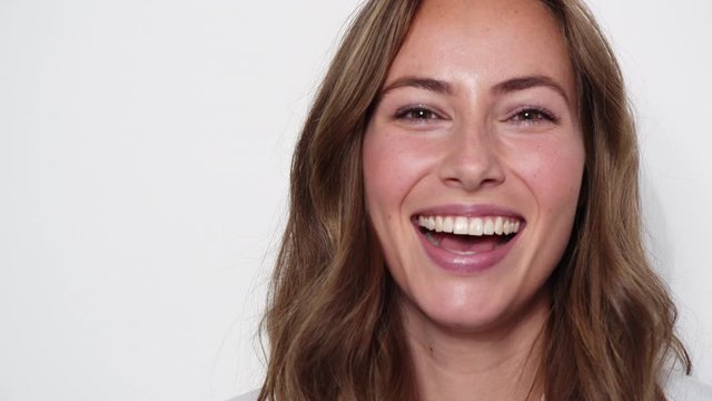 Beautiful Brunette Winking