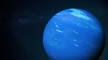 planet Neptune, the farthest known planet in the Solar System - obrazy, fototapety, plakaty