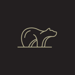 beer liner logo design template - vector