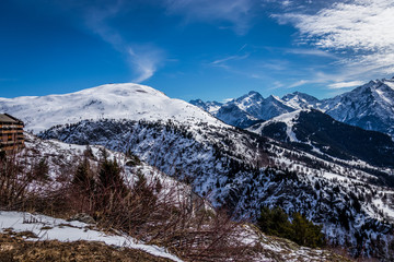 snow on the mountain
