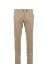 Front views of brown trousers