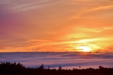 夕暮れの北アルプス 立山