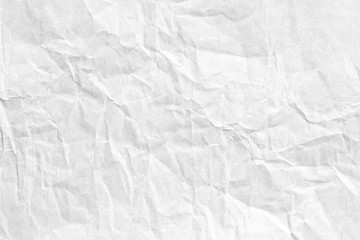 Crumpled white grey paper background texture