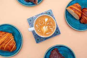 coffee and croissant