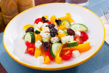 Appetizing Greek salad