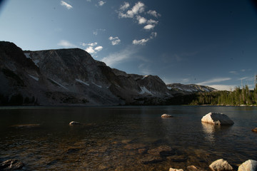 Picture of the medicine bow mountain range in Centennial wyoming.