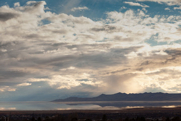 Fototapeta na wymiar Great Salt Lake Spring