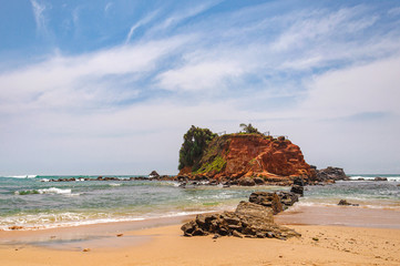 Small stand alone island in Sri Lanka