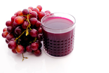 Red grape juice and grape