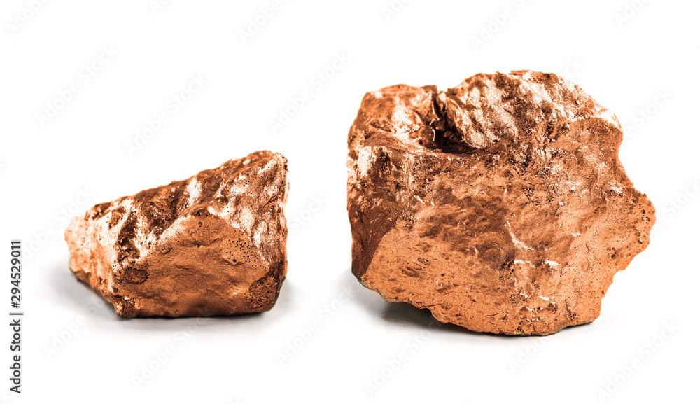 Wall mural bronze nugget, ore for industrial purposes. - Wall murals