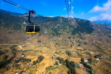 Cable car to the top of Mount Fansipan aka Roof of Indochina from the laid back town of Sapa