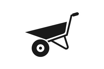 Fototapeta na wymiar wheelbarrow icon vector design illustration
