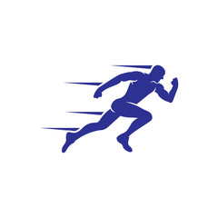 Fototapeta na wymiar Running Logo, Athletic Logo, Running Man Logo