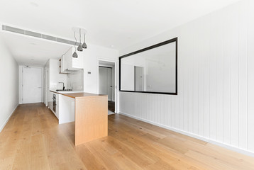 Empty and unfurnished brand new apartment