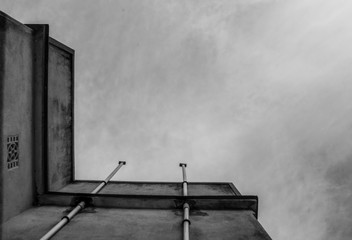 the height of the building 