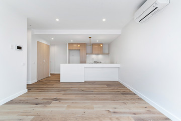 Empty and unfurnished brand new apartment