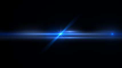 Obraz premium Lens flare light over black background. Easy to add overlay or screen filter over photo