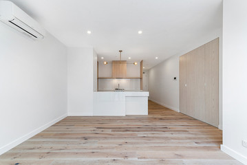 Empty and unfurnished brand new apartment