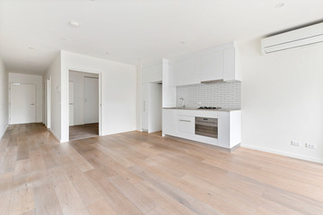 Empty and unfurnished brand new apartment