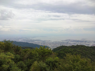 Naklejka premium 六甲山から見た神戸市街（兵庫県）