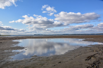 Drying lake Svityaz as a concept of ecological catastrophy. Natural disaster as a result of human interference in nature.