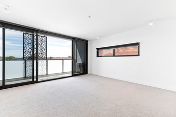 Empty and unfurnished brand new apartment