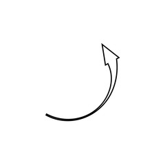 Arrow Icon in trendy flat style isolated on white background. Arrow symbol for your web site design, logo, app, UI. Vector illustration, EPS10.