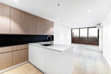 Empty and unfurnished brand new apartment