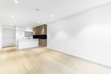 Empty and unfurnished brand new apartment