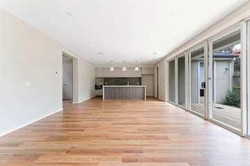 Empty and unfurnished brand new apartment