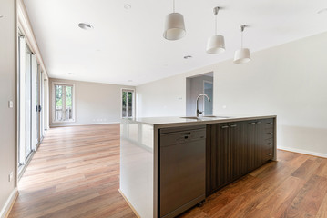 Empty and unfurnished brand new apartment