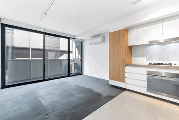 Empty and unfurnished brand new apartment