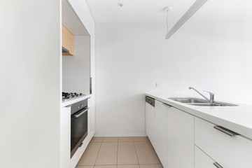 Empty and unfurnished brand new apartment