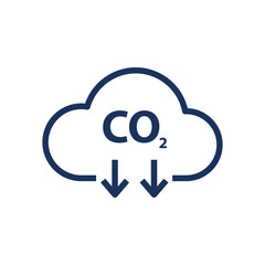 co2 emissions vector icon