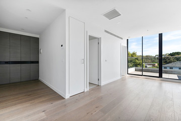 Empty and unfurnished brand new apartment