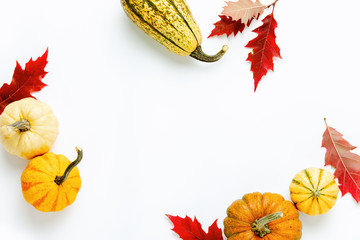 Autumn holidays background with copy space for a greeting text