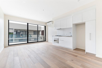 Empty and unfurnished brand new apartment