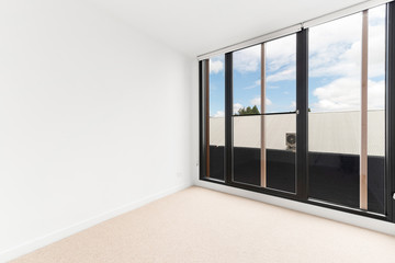 Empty and unfurnished brand new apartment