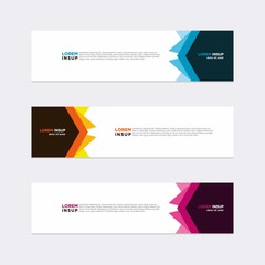 Modern vector banner web background abstract design template