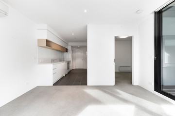 Empty and unfurnished brand new apartment