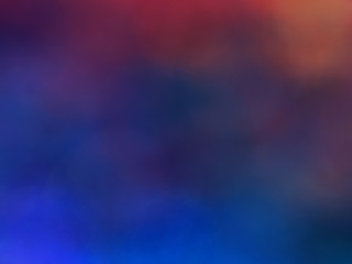 Obraz premium Awesome magic space abstract bokeh flare blur background for web design, colorful, blurred, wallpaper deep and bright blue holi color