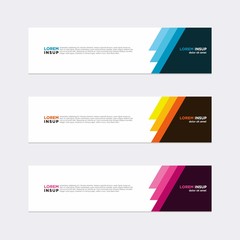 Modern vector banner web background abstract design template