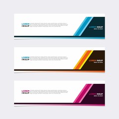 Modern vector banner web background abstract design template