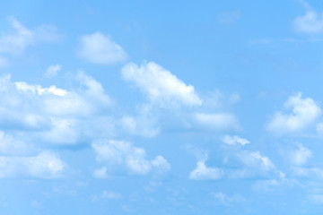 Blue sky with clouds background.