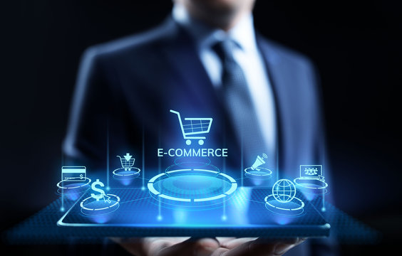 E-commerce Online Shopping Digital marketing and sales business technology concept.