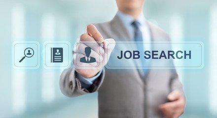 Fototapeta na wymiar Job search hiring recruitment send CV resume business concept.