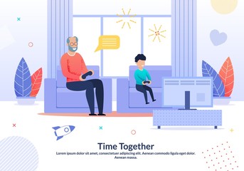 Grandfather Spending Time with Grandchild Poster