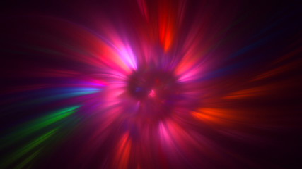 3D rendering abstract technology fractal background