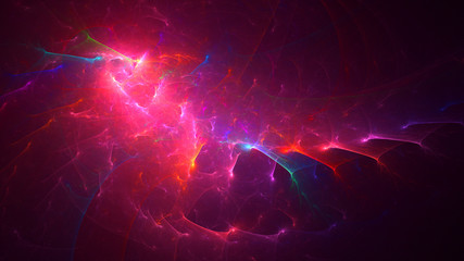 3D rendering abstract technology fractal background