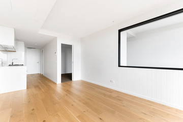 Empty and unfurnished brand new apartment